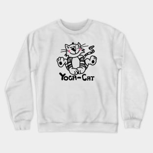 Yoga cat Crewneck Sweatshirt